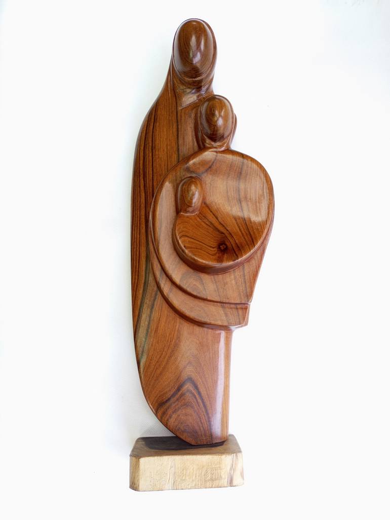 Holy family statue, Afrikanische kunst, Priest gift, Church art - Print