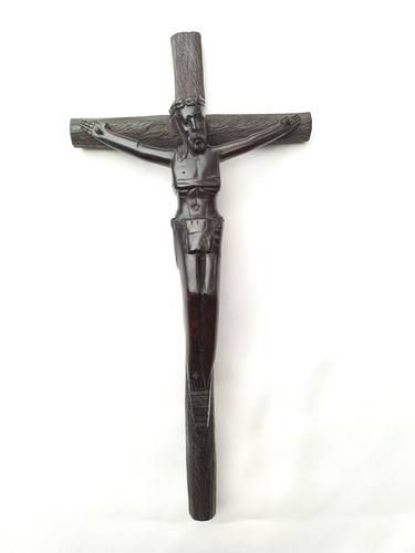 Jesus Christ cross, Cross of Jesus, Wood cross, 36 cm tall thumb