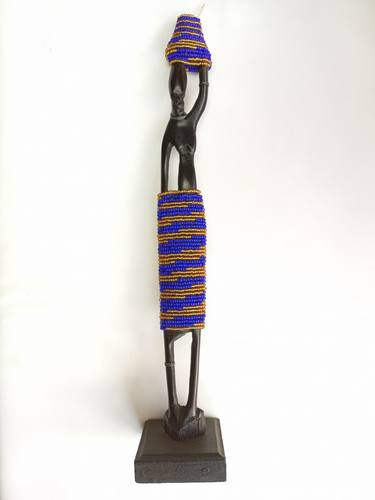 African woman carrying water, Afrikanische kunst, Abstract woman thumb