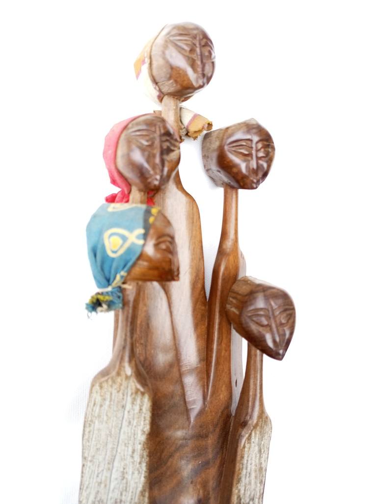 Original Figurative Women Sculpture by Jafeth Moiane