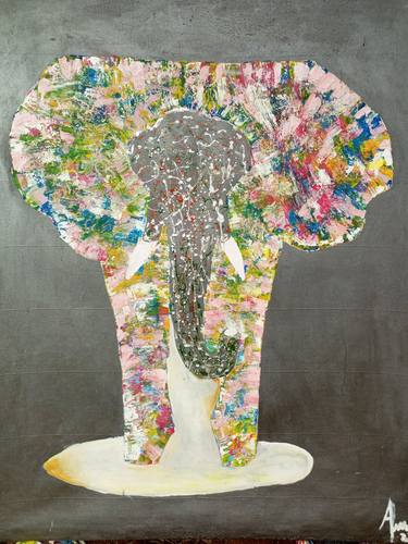 Elephant painting, Artworks, Arts and crafts, Animal art, Animals thumb