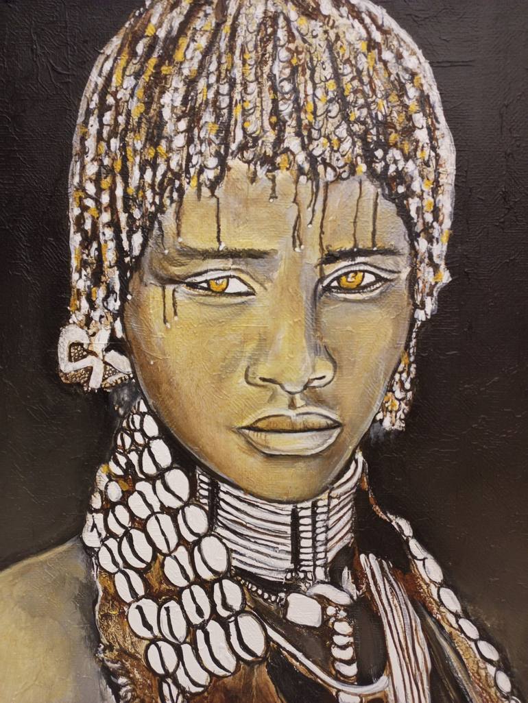 Original Women Painting by Jafeth Moiane