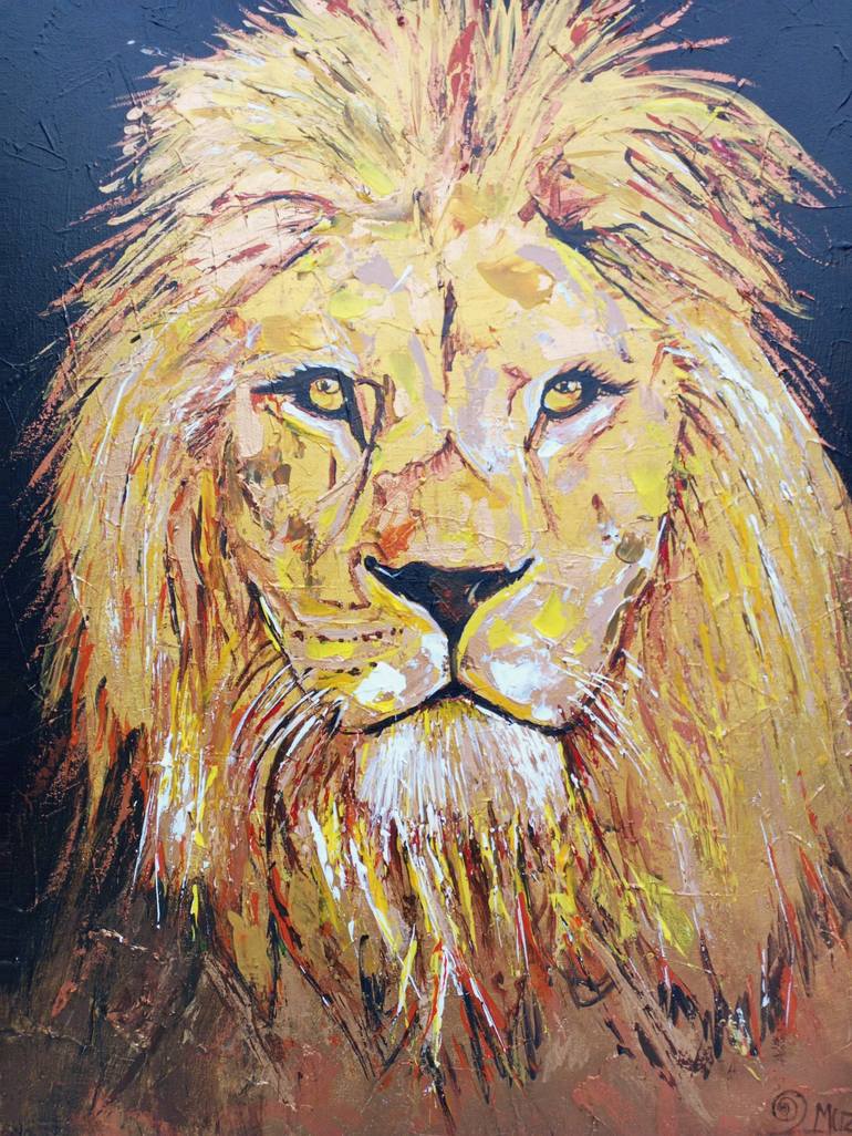 Original Animal Painting by Jafeth Moiane