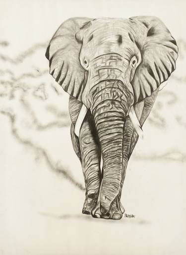 Elephant painting, Animals painting, Animal art, African animals thumb