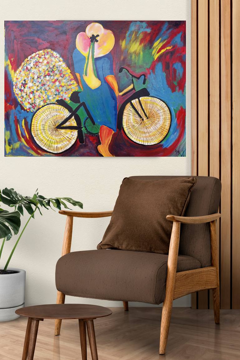 Original Abstract Women Painting by Jafeth Moiane