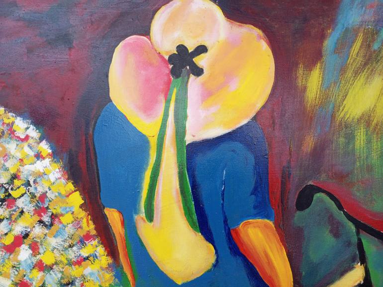 Original Abstract Women Painting by Jafeth Moiane