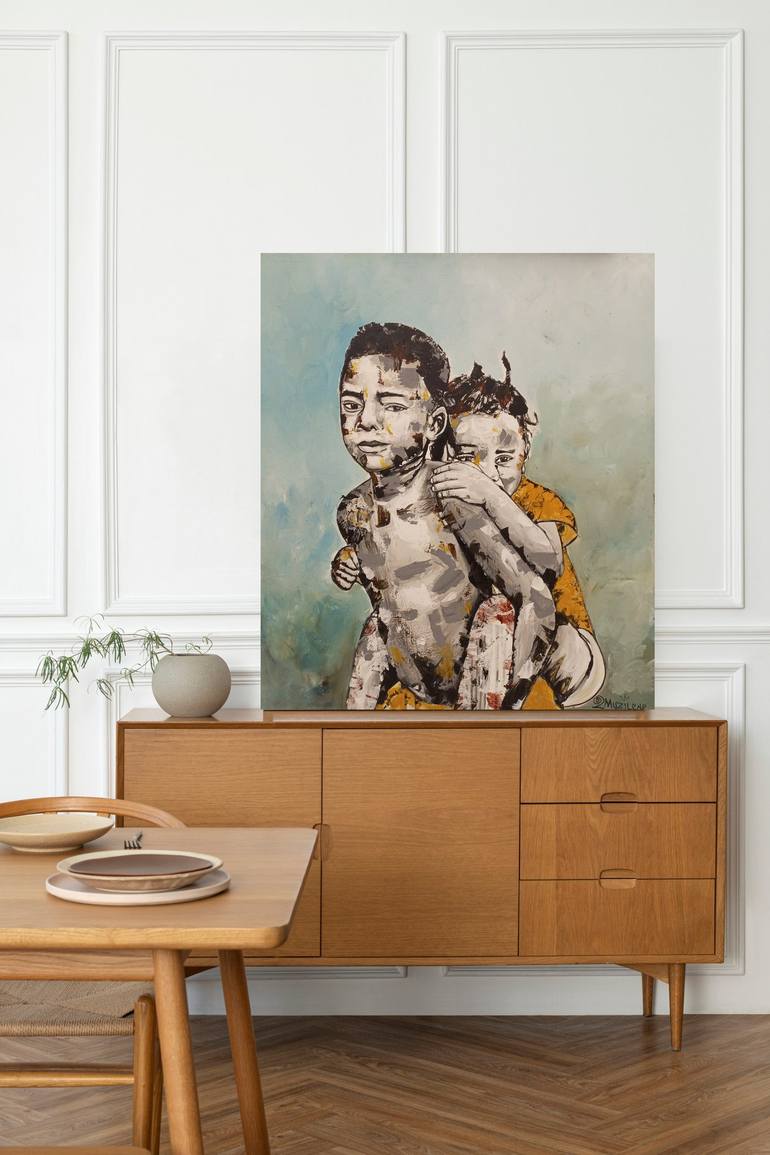 Original Children Painting by Jafeth Moiane