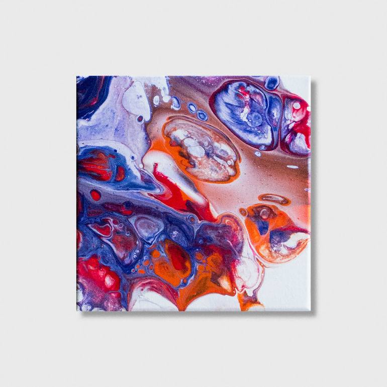 Original Art Deco Abstract Painting by Priyan Perera