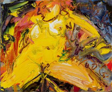 Original Expressionism Nude Paintings by Cy PAVEL