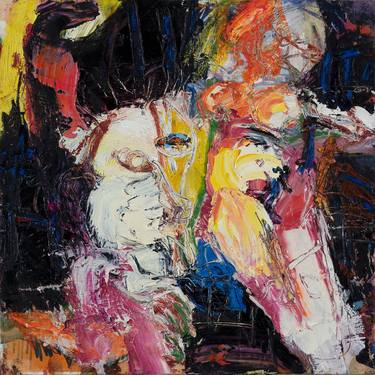 Original Expressionism Erotic Paintings by Cy PAVEL