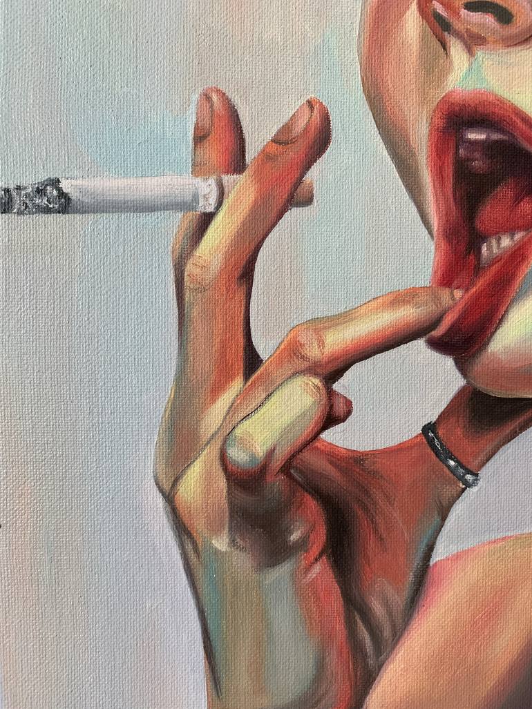 Original Impressionism People Painting by Etery Sidyakina