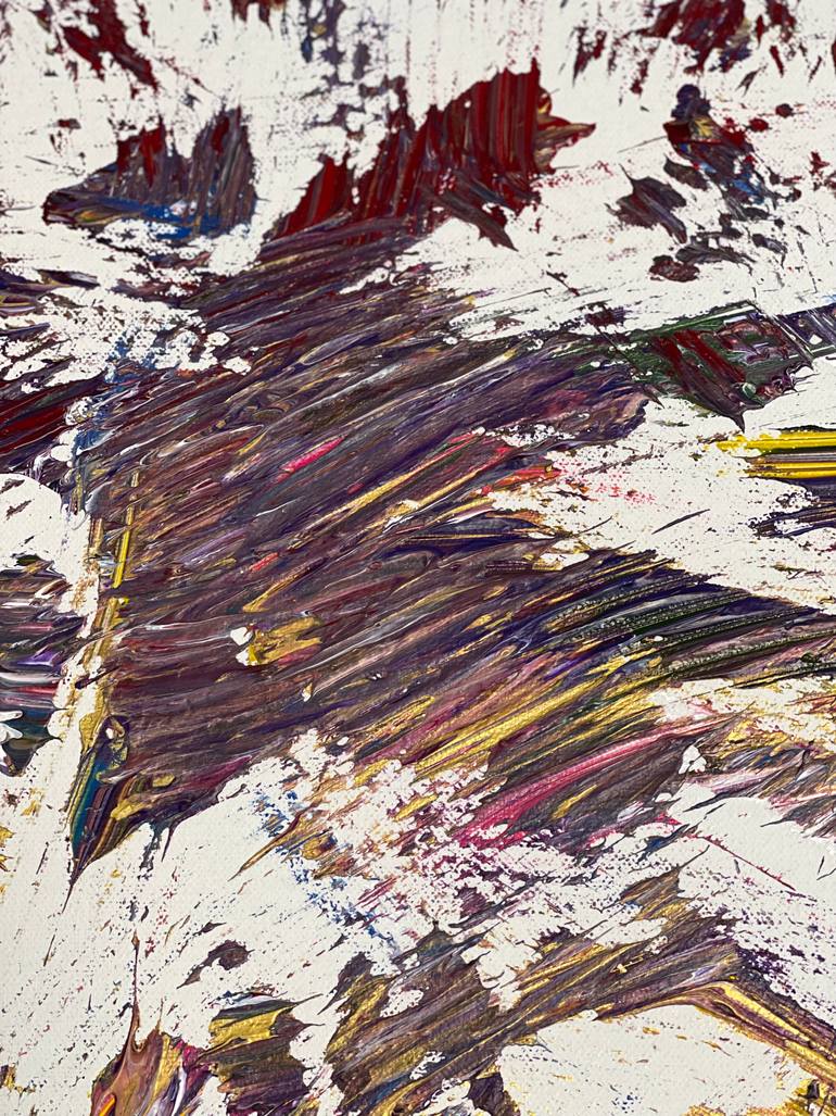 Original Abstract Expressionism Abstract Painting by Nazanin Parsakia