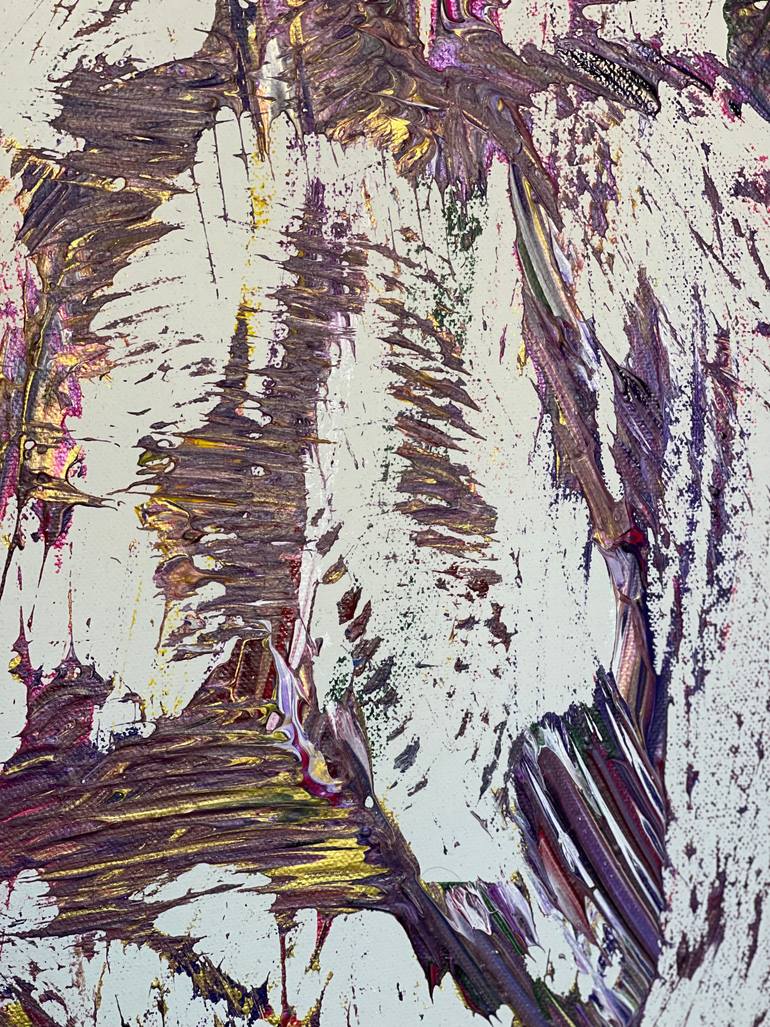 Original Abstract Expressionism Abstract Painting by Nazanin Parsakia