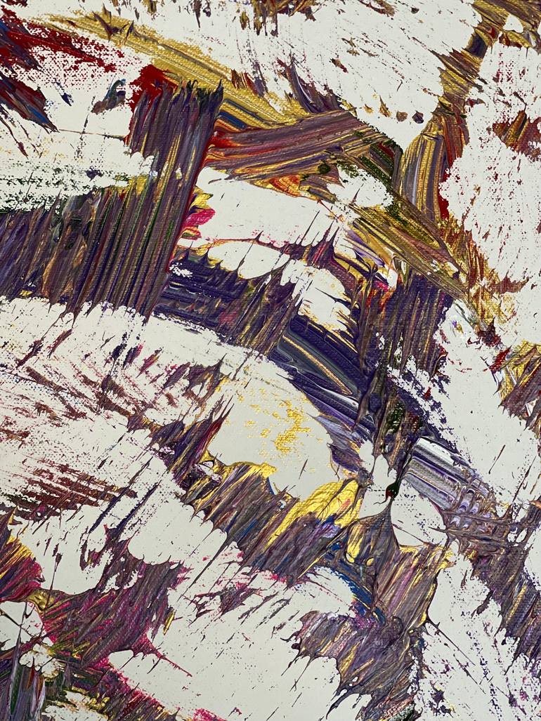 Original Abstract Expressionism Abstract Painting by Nazanin Parsakia