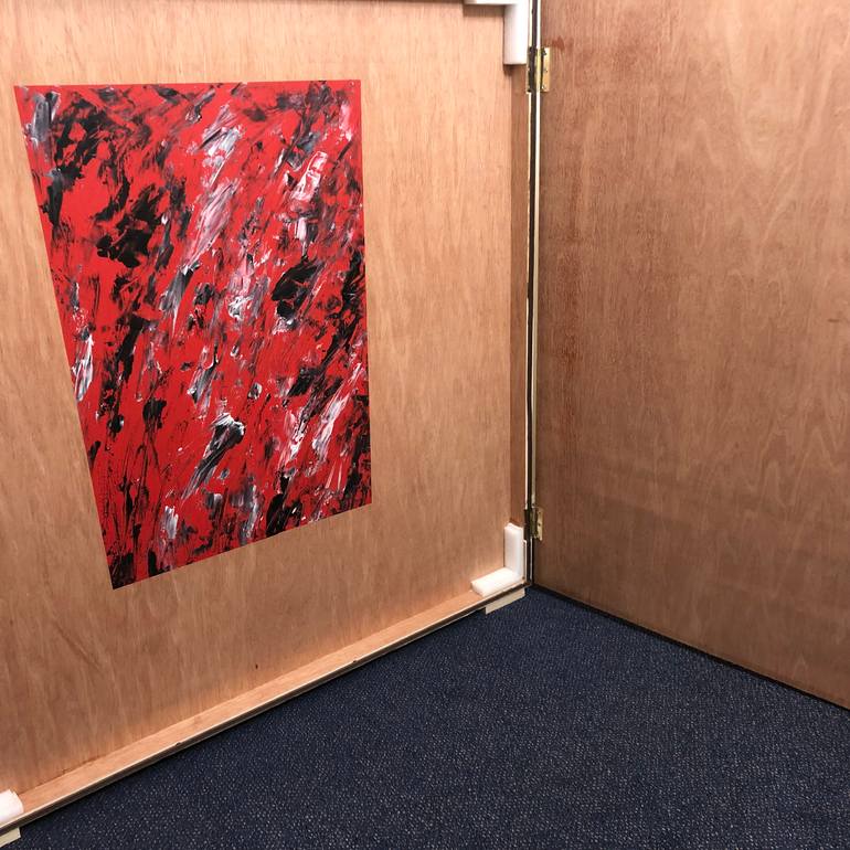 Original Abstract Expressionism Abstract Painting by Nazanin Parsakia