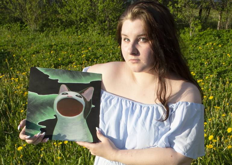 Original Conceptual Humor Painting by Sofija Raginevich