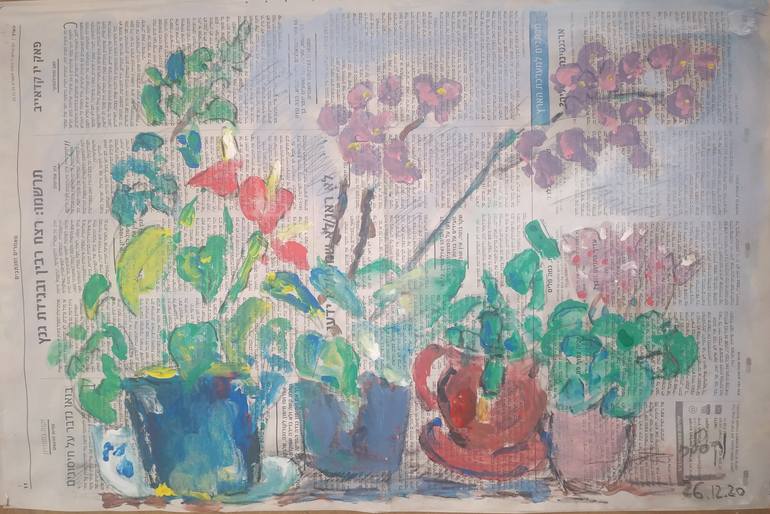 Original Expressionism Landscape Painting by Joseph Wechsler