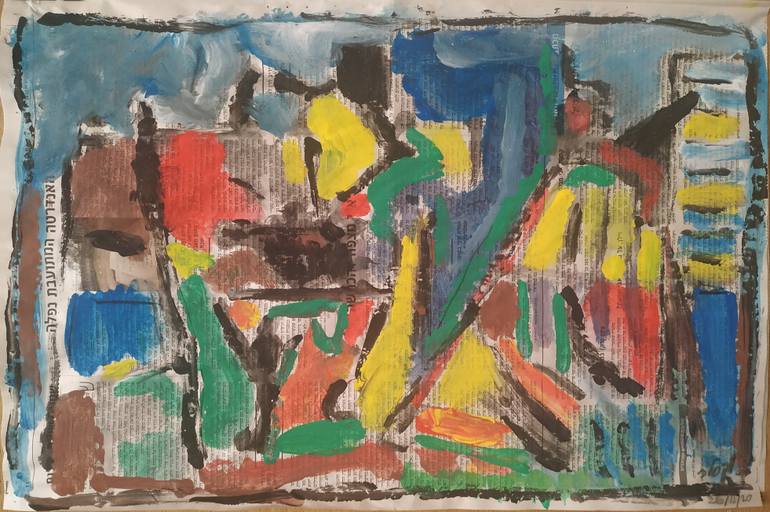 Original Expressionism Landscape Painting by Joseph Wechsler