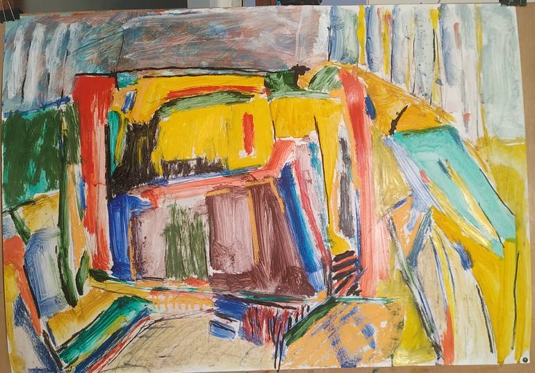 Original Expressionism Landscape Painting by Joseph Wechsler
