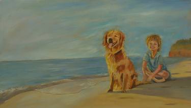 Print of Realism Beach Paintings by Darshana Anandaprema