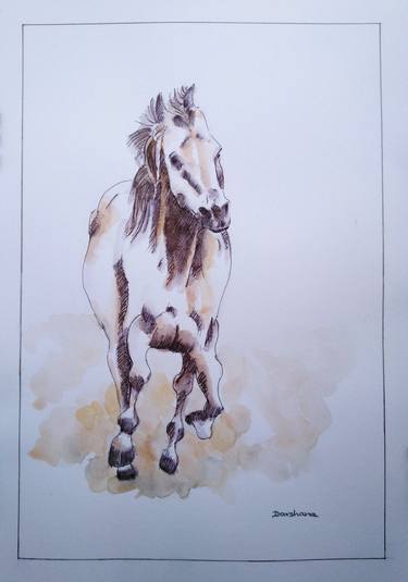 Horses Sketch Study 3 thumb
