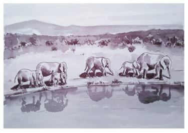 Herd Of Elephants thumb