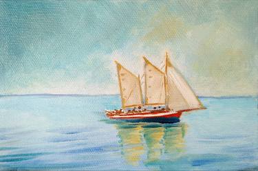 Print of Boat Paintings by Darshana Anandaprema