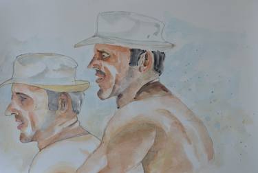 Brothers - Original Watercolor on Paper thumb