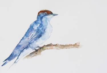Swallow Bird 3 - Original Watercolor painting thumb