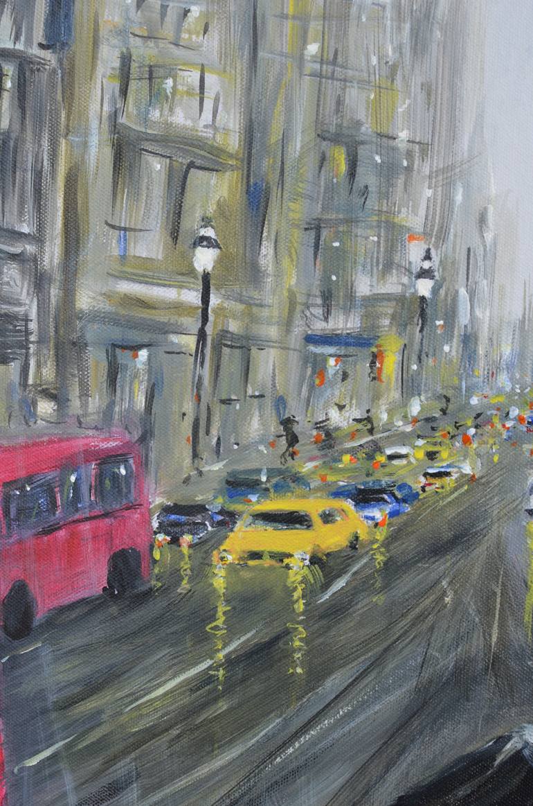 Original Abstract Expressionism Landscape Painting by Darshana Anandaprema