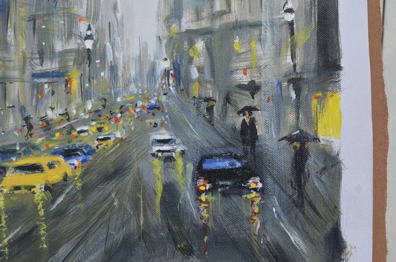 Original Abstract Expressionism Landscape Painting by Darshana Anandaprema