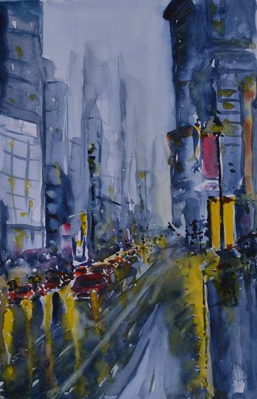 Original Abstract Expressionism Landscape Paintings by Darshana Anandaprema