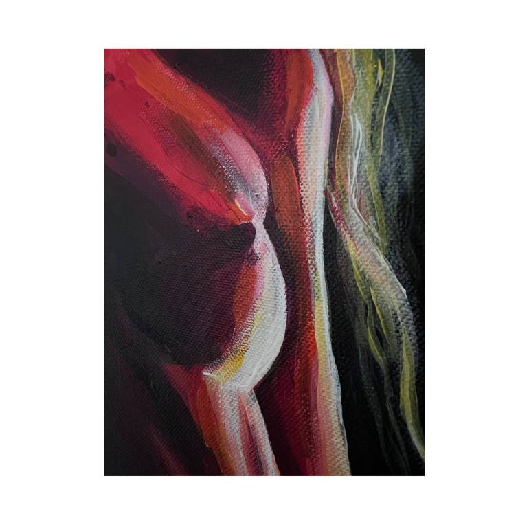 Original Abstract Expressionism Erotic Painting by Mehdi Fahraji