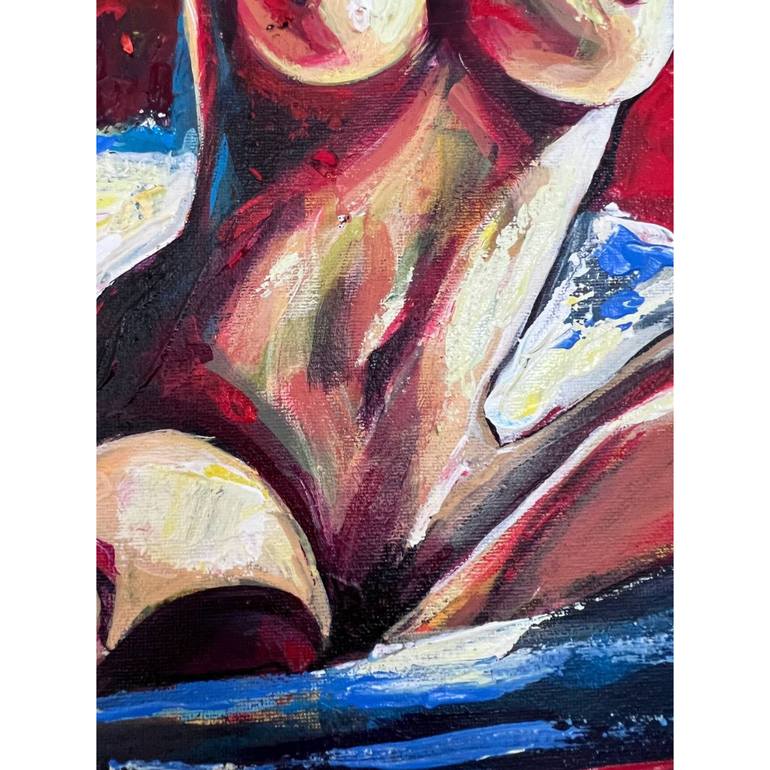 Original Abstract Expressionism Nude Painting by Mehdi Fahraji