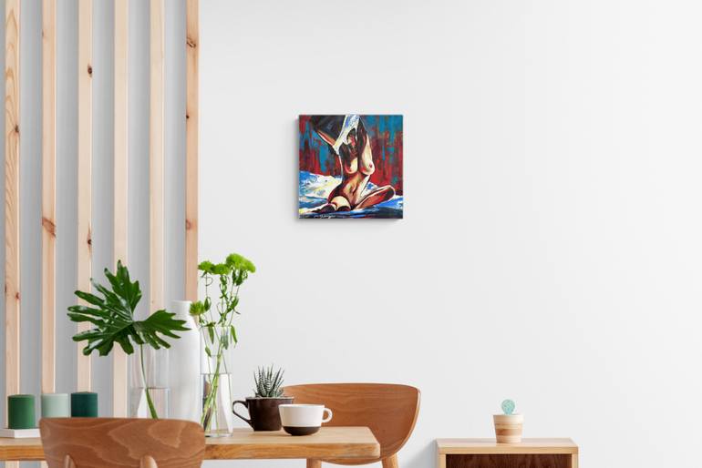 Original Abstract Expressionism Nude Painting by Mehdi Fahraji