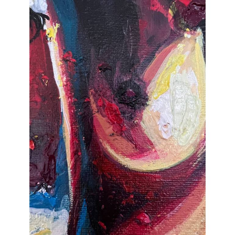 Original Abstract Expressionism Nude Painting by Mehdi Fahraji