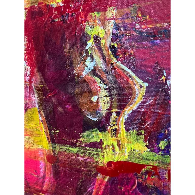 Original Abstract Nude Painting by Mehdi Fahraji