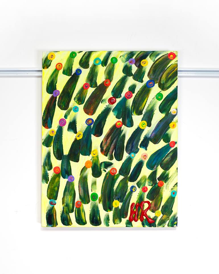 Original Modernism Botanic Painting by Hyera Lee