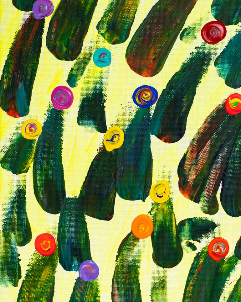 Original Modernism Botanic Painting by Hyera Lee