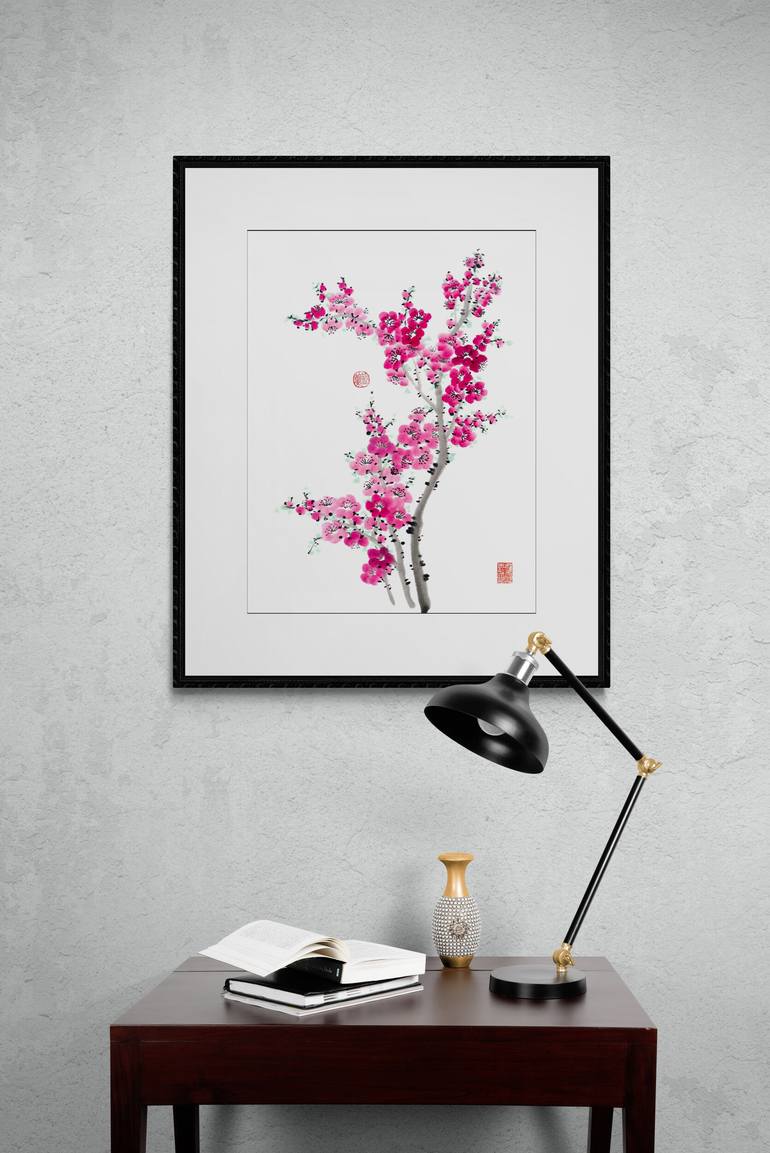 Original Figurative Floral Painting by Ilana Shechter
