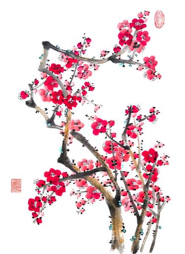 Power to grow - Oriental Chinese Ink Painting thumb