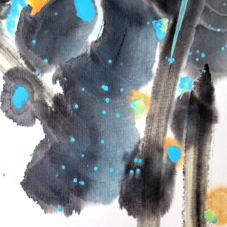 Original Expressionism Floral Painting by Ilana Shechter
