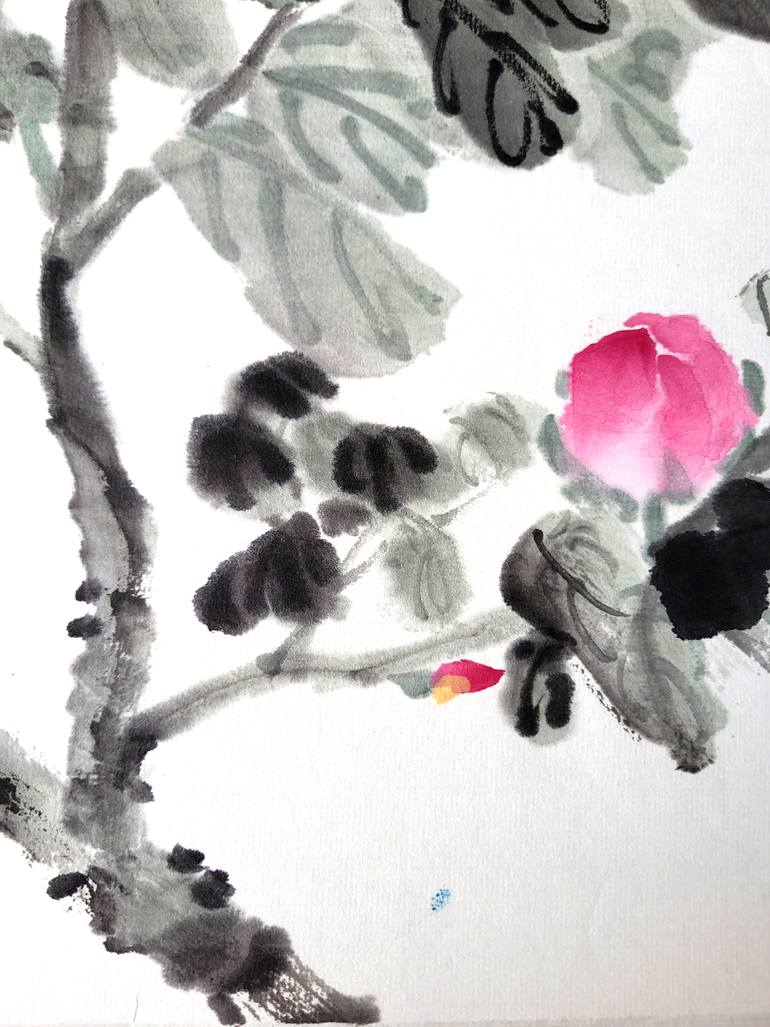 Original Figurative Floral Painting by Ilana Shechter