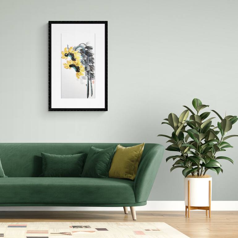 Original Figurative Floral Painting by Ilana Shechter