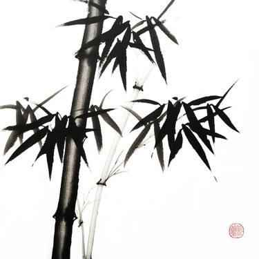 Old & Young - Bamboo series No. 2127 - Oriental Chinese Ink thumb