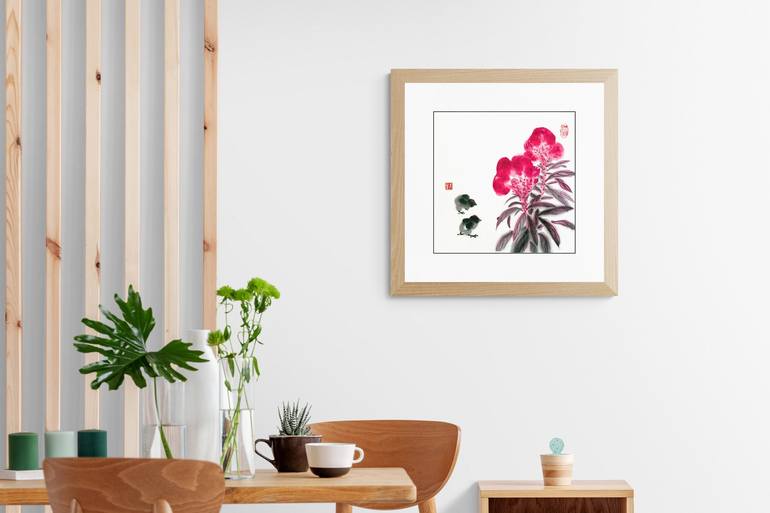 Original Floral Painting by Ilana Shechter