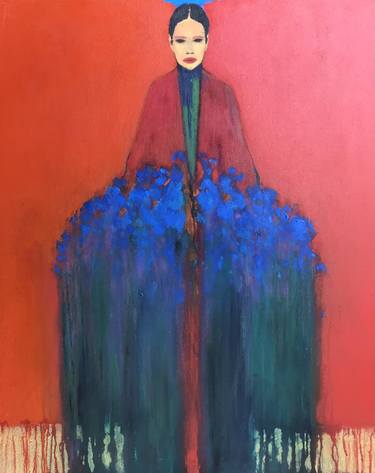 Original Women Paintings by Gela Mikava