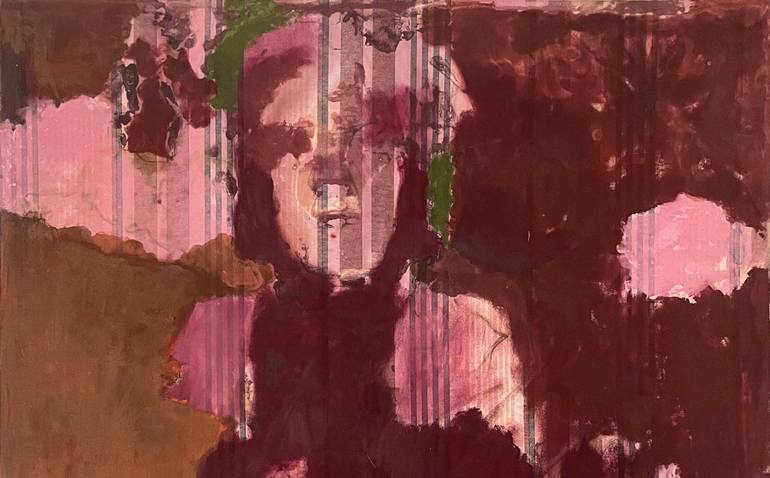Original Abstract Expressionism Abstract Painting by Gela Mikava