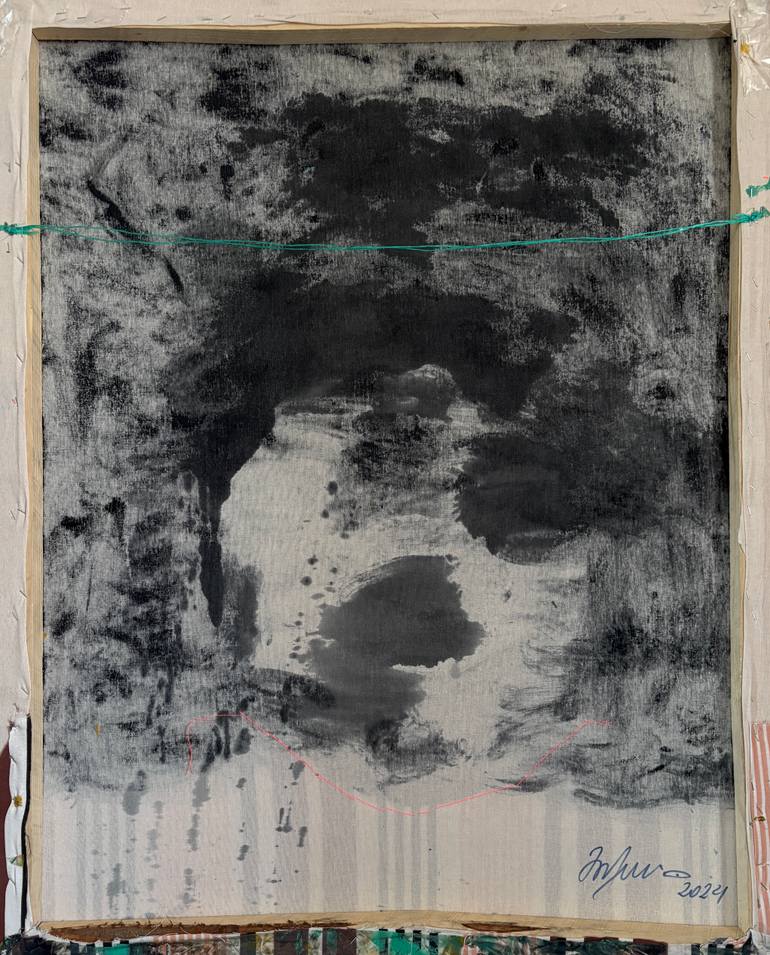 Original Abstract People Mixed Media by Gela Mikava