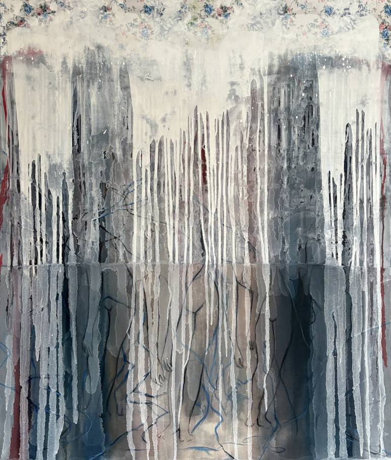 Original Algorithmic Abstract Paintings by Gela Mikava